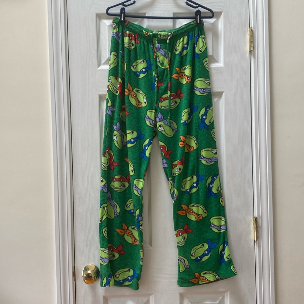 Men's Nickelodeon TMNT Green PJ / Lounge Pants, Size Large